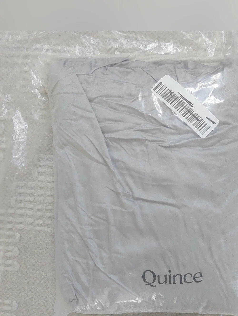 NWOT! Quince 100% Organic Light Gray Bamboo Duvet Cover! Full/ Queen (106)